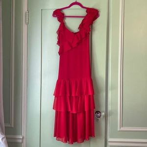 Marissa Webb Red Midi Dress